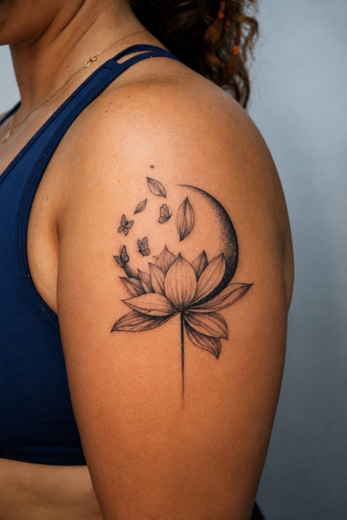 Fine line tattoo by Sae Collective Studio in Uluwatu, Bali (01)